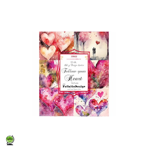 FelicitaDesign 35922 - Follow your Heart 9x9 cm