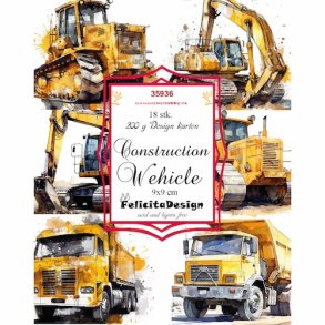 FelicitaDesign 35936 - Construction Wehicle 9x9 cm