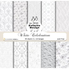 FelicitaDesign 70141 - White Celebration 15x15 cm
