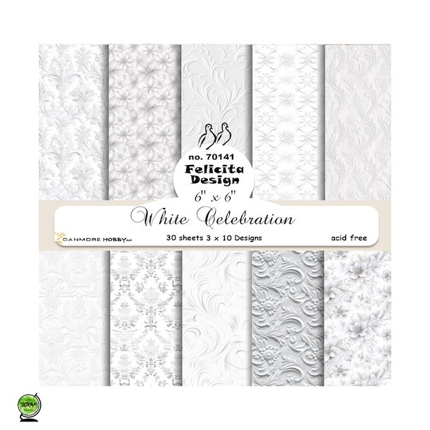 FelicitaDesign 70141 - White Celebration 15x15 cm