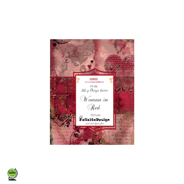 FelicitaDesign 35905 - Woman in Red 9x9 cm