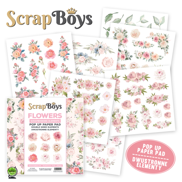 ScrapBoys SB-FLPO-01 - Flowers pop up 15*15 cm