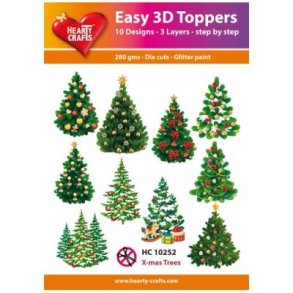 Hearty Craft HC10252 - Easy 3D Topprs X-mas trees
