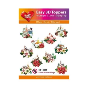 Hearty Craft HC13305 - Easy 3D Toppers Floral winther village