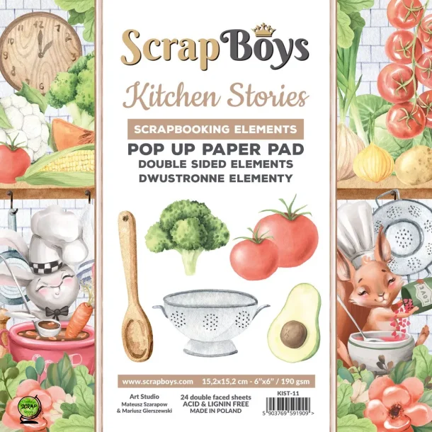 ScrapBoys SB-KIST-11 - Kitchen Stories pop up 15*15 cm