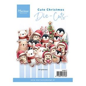 Marianne Design VK9617 - Die cuts Cute Christmas 30 stk