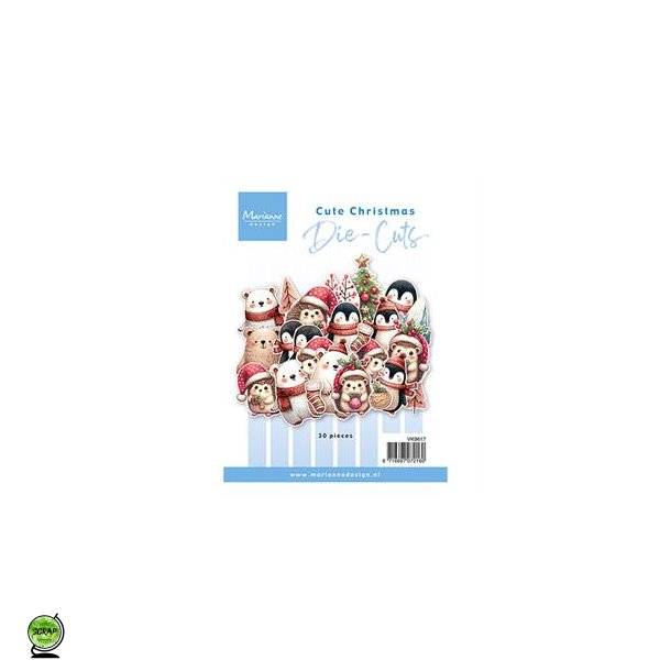 Marianne Design VK9617 - Die cuts Cute Christmas 30 stk