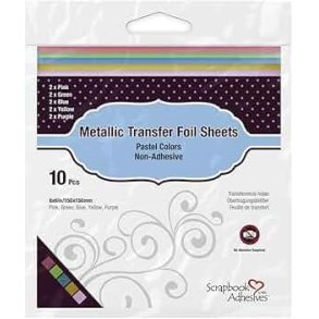 3L Metallic transfer foil sheets 150x150mm 10 ark 