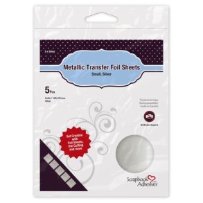3L Metallic transfer foil sheets silver 126x101mm 5 stk.