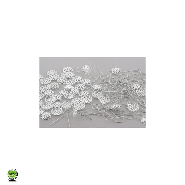 Ophng til g og kugler slvfarvet ca 45 st