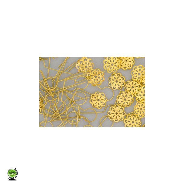 Ophng til g og kugler guldfarvet ca 45 st