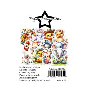 Paper Favourites PFD006 - Die Cuts Mini Cuties2 24 stk.