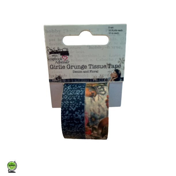 3L wadhi tape 03016 - 2 ruller demin og floral