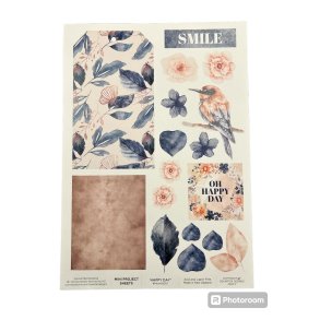 3QuaterDesigns Mini project sheets - Happy Day A4