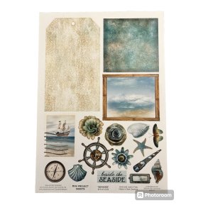 3QuaterDesigns Mini project sheets - Seaside A4