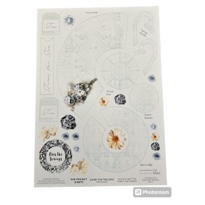 3QuaterDesigns Mini project sheets - Over the teacups A4