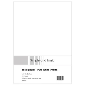 Simple and Basic SBB052 - Basic paper A4 Pure white (matte)
