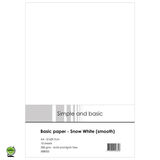 Simple and Basic SBB053 - Basic paper A4 Snow white (smooth)