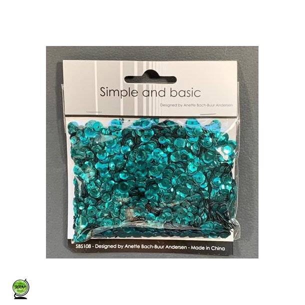 Simple and Basic SB108 - Pailletter jade grn