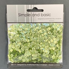 Simple and Basic SBS117 - Pailletter lime grn