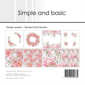 Simple and Basic SBP532 - Opulent pink flowers