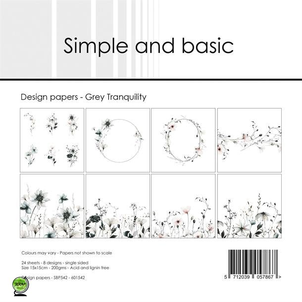 Simple and Basic SBP542 - Grey Tranquility 15x15 cm