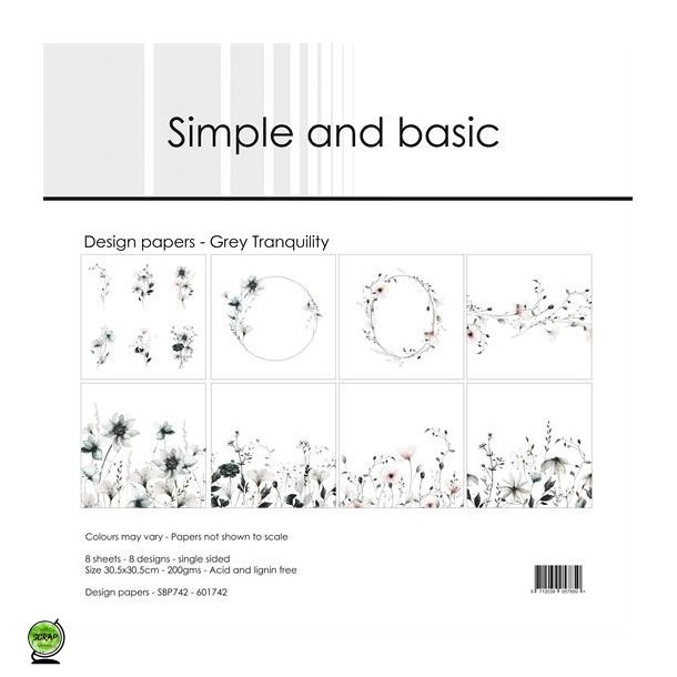 Simple and Basic SBP742 - Grey Tanquility 30,5x30,5 cm