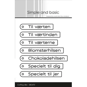 Simple and Basic SBD470 - Dies Danish Tag Texts 1