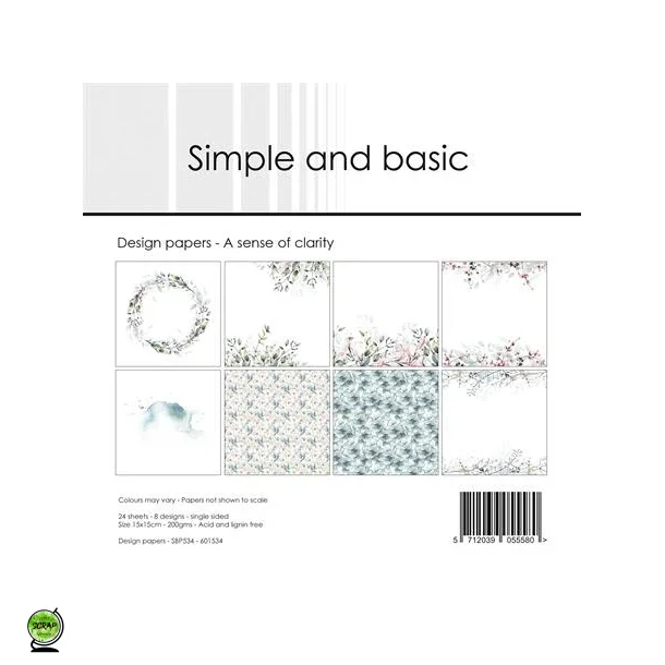 Simple and Basic SBP534 - A sense of clarity 15*15 cm