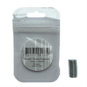 Simple and Basic SBA602 - Magneter 20 stk. 1mmx10mm