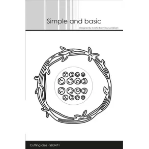 Simple and Basic SBD471 - Dies Wreath w/Berries