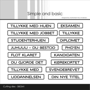 Simple and Basic SBD541 - Dies All in one plate eksamen