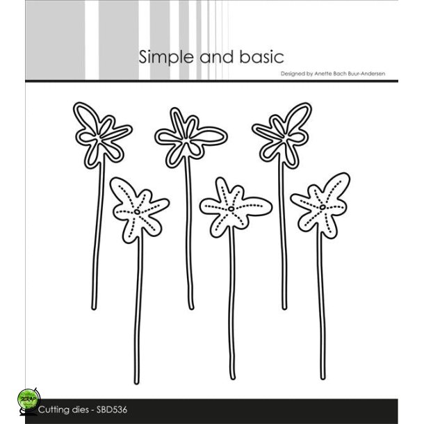 Simple and Basic SBD536 - Dies Funky flowers 2