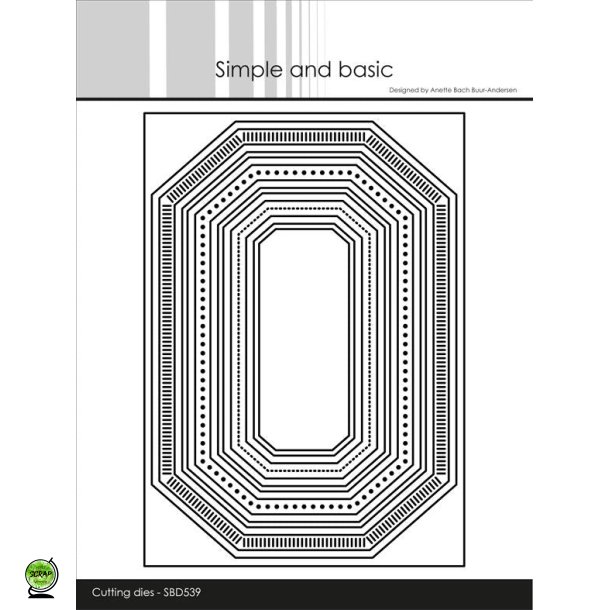 Simple and Basic SBD539 - Dies Misc edged borders A6