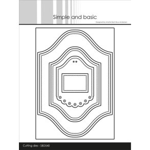 Simple and Basic SBE540 - Dies ornamental frame A6+A7