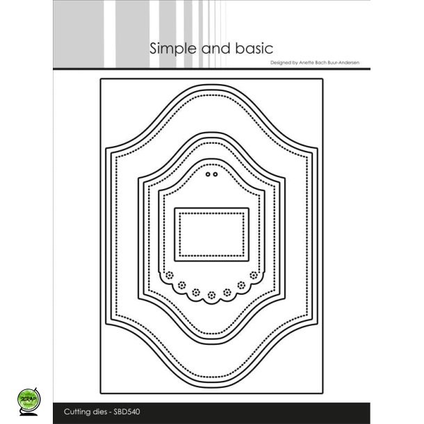 Simple and Basic SBE540 - Dies ornamental frame A6+A7
