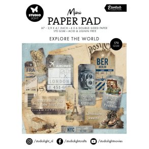 Studio Light SL-ES-DPP304 - Mini paper pad A7 Explore the World