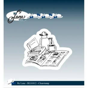 By Lene BLS1012 - stempel avis og kaffe