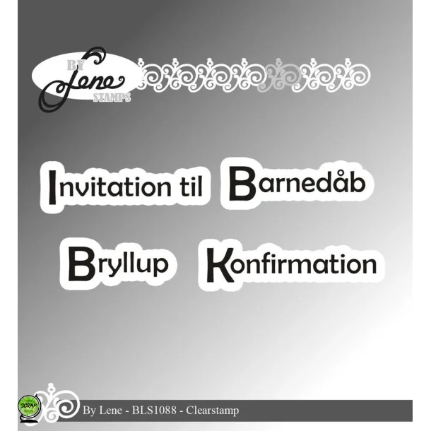 By Lene BLS1088 - Stempel danske tekster