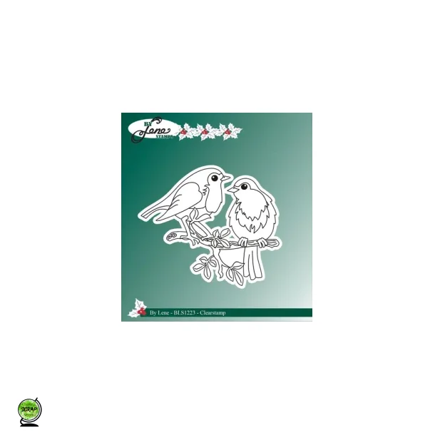 By Lene BLS1223 - stempel 2 fugle p gren
