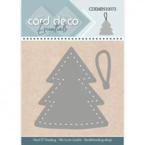 Card Deco CDEMIN10072 - Dies Juletr med snor