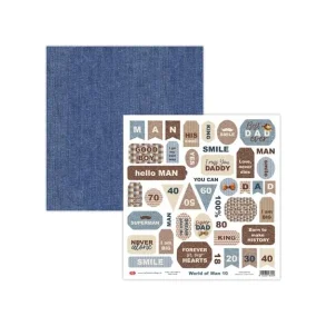 Craft & You paper CP-WM10 - world of man 10 30,5*30,5 cm