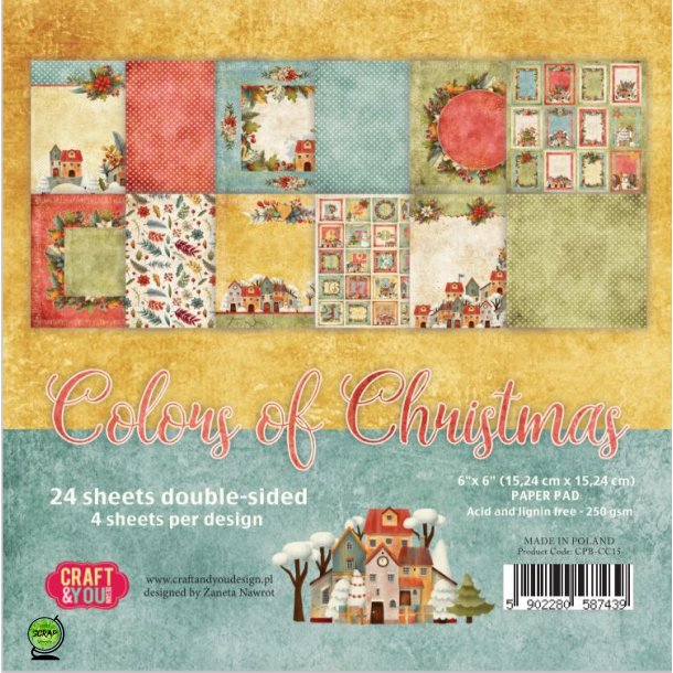 Craft &amp; You CPB-CC15 - Colors of Christmas 15*15 cm