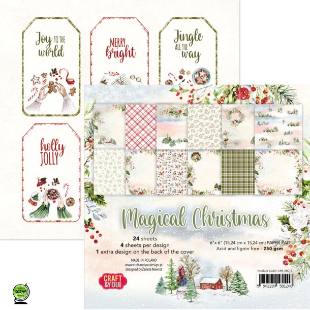 Craft &amp; You CPB-MC15 - Magical Christmas 15*15 cm