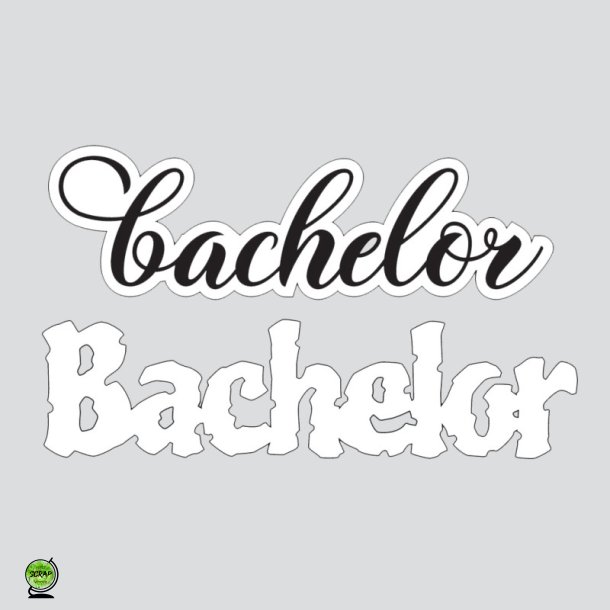 Design5 D500139D - Dies Tekst Bachelor