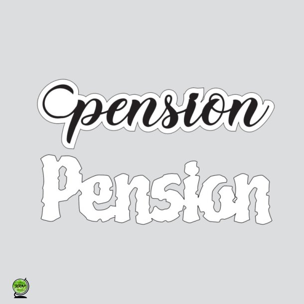 Design5 D500140D - Dies Tekst Pension