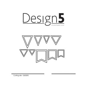 Design5 D5D093 - Dies Banner/tags small