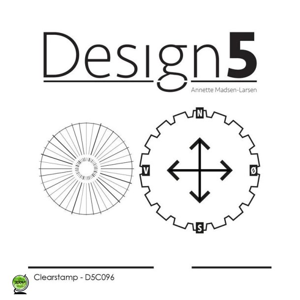 Design5 D5C096 - stempel kompas