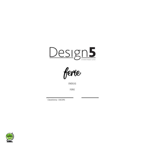 Design5 D5C092 - stempel "ferie"