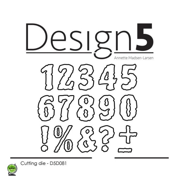 Design5 D5D081 - Dies Street numbers